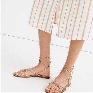 Madewell Katya Lace Up Leather Sandals